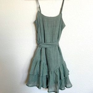 Sage Summer Mini Dress